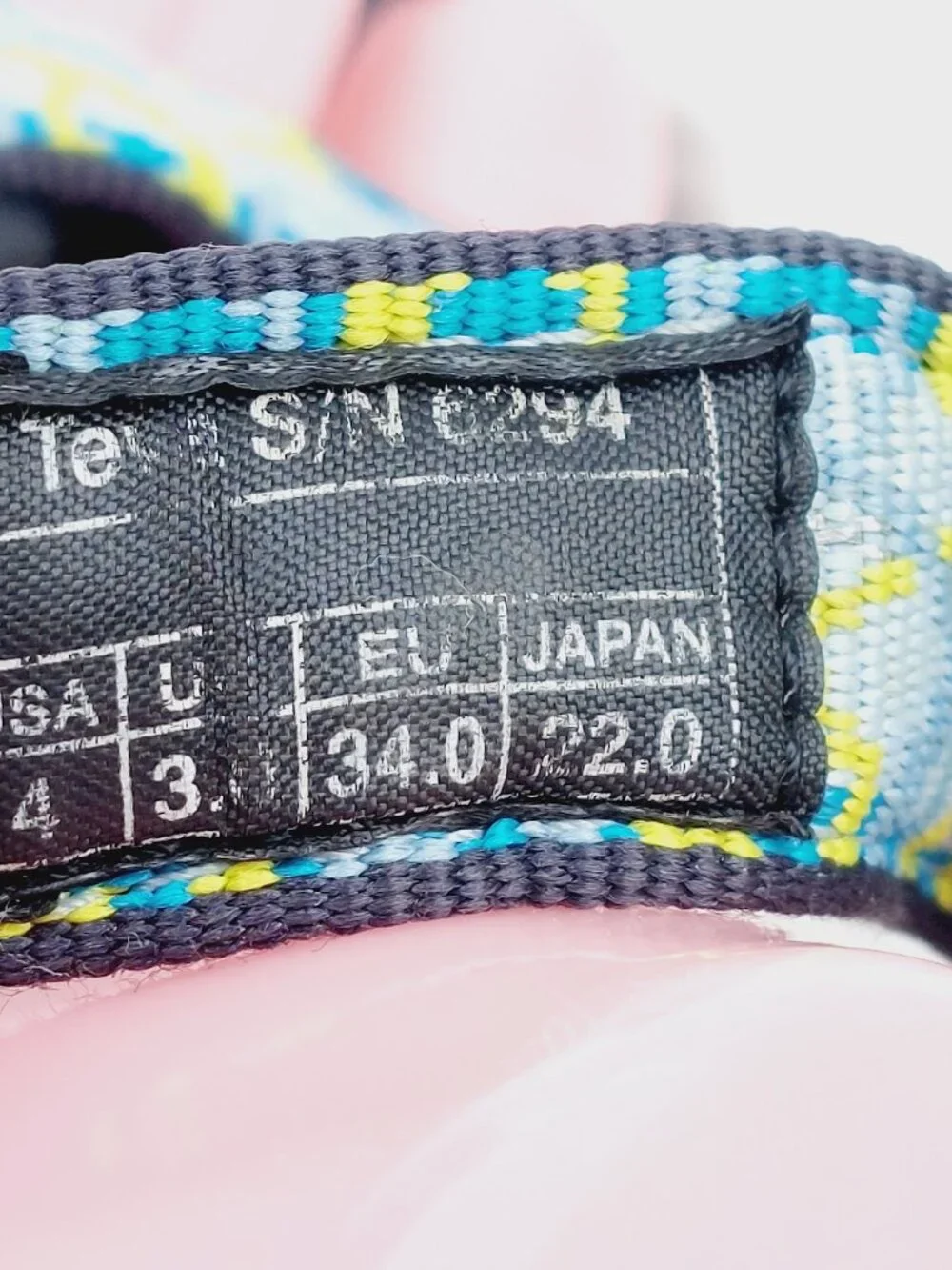 Teva Girls Multicolor Original Universal Printed Sport Hiking Sandal Size US 4